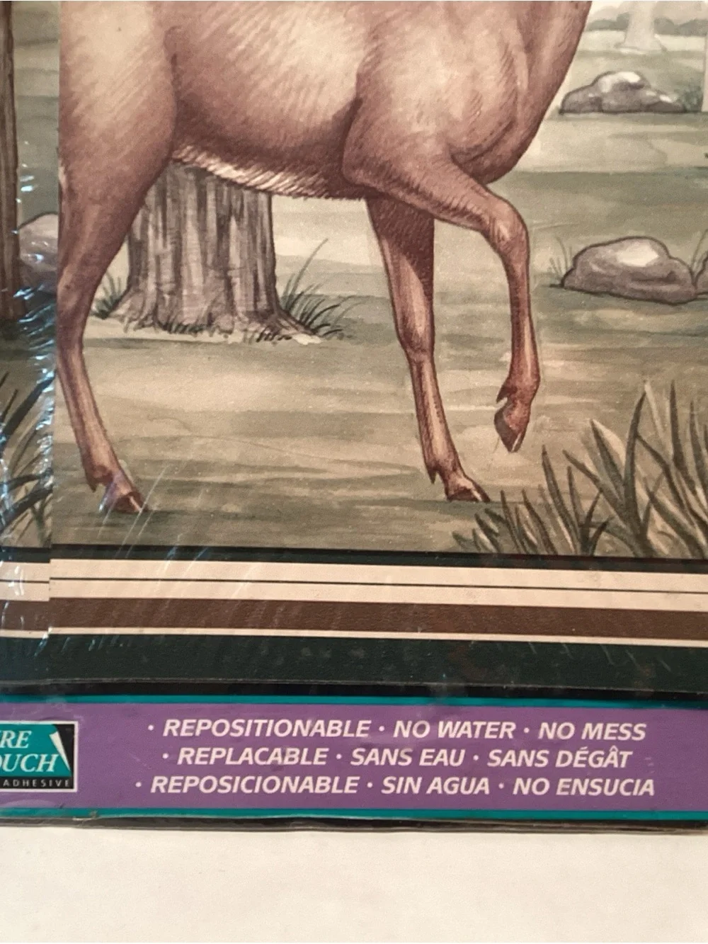 Impact Deer Self Adhesive Border Hunting White Tail Forest Buck Doe Fawn 15 Yard